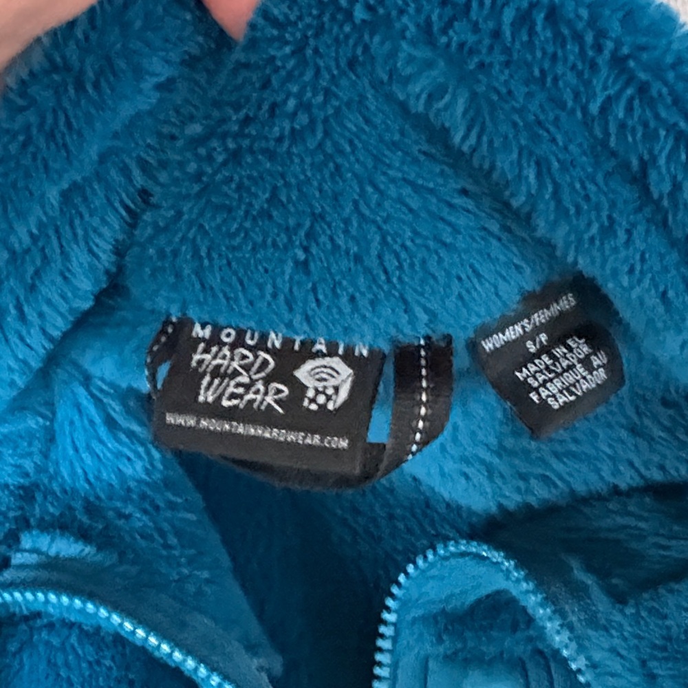 Mountain Hardwear Blue Fleece Sherpa Jacket, full zip - Picture 3 of 5